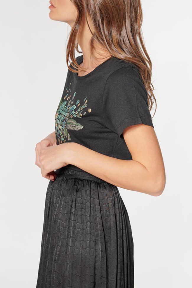 T-shirt Frankie noir imprimé