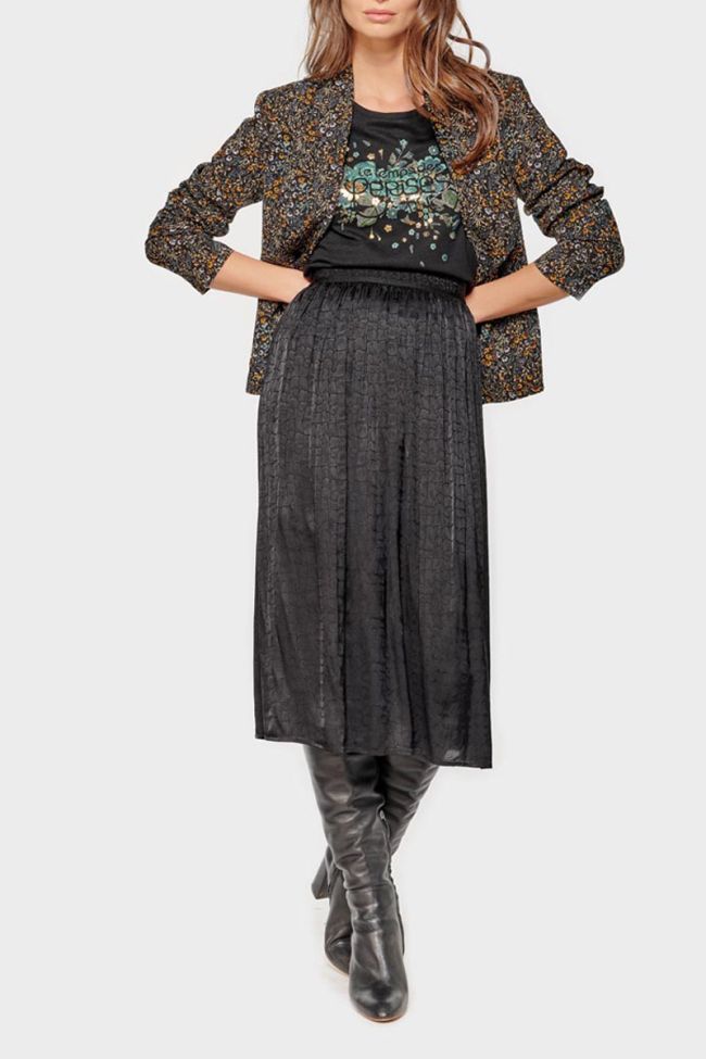 T-shirt Frankie noir imprimé