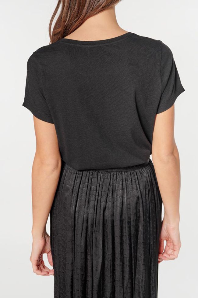 T-shirt Frankie noir imprimé