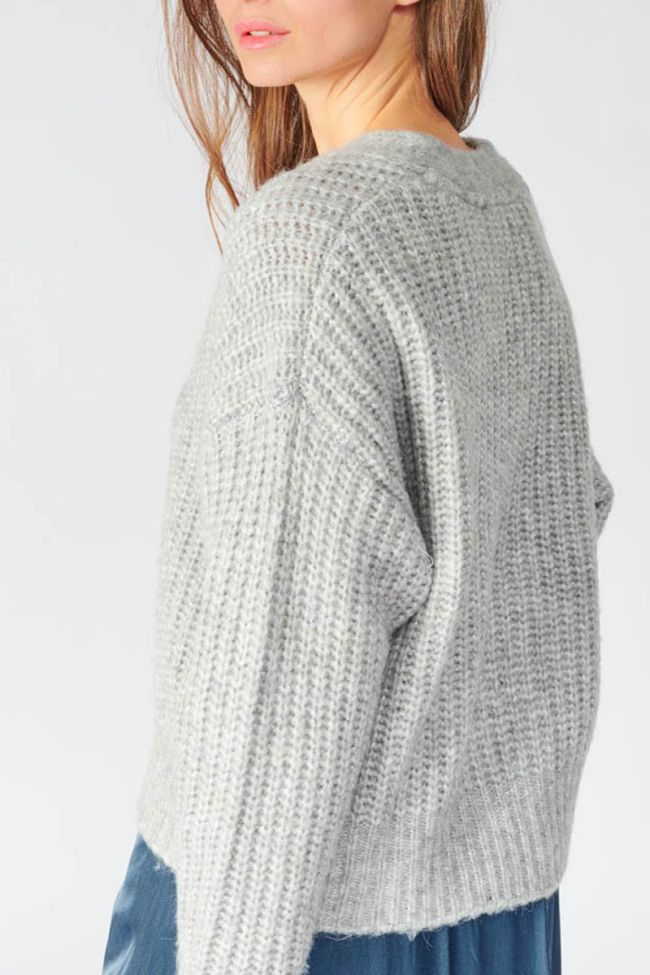 Cardigan Georgina gris chiné