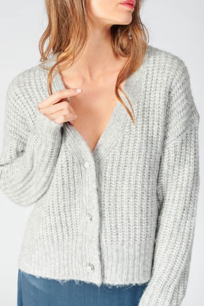Cardigan Georgina gris chiné