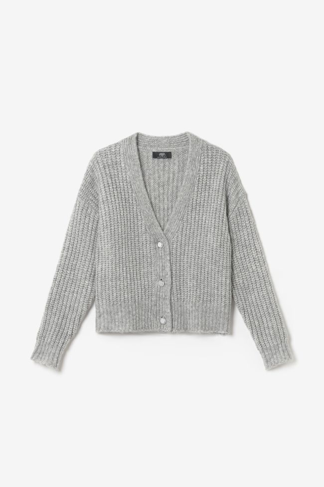 Cardigan Georgina gris chiné
