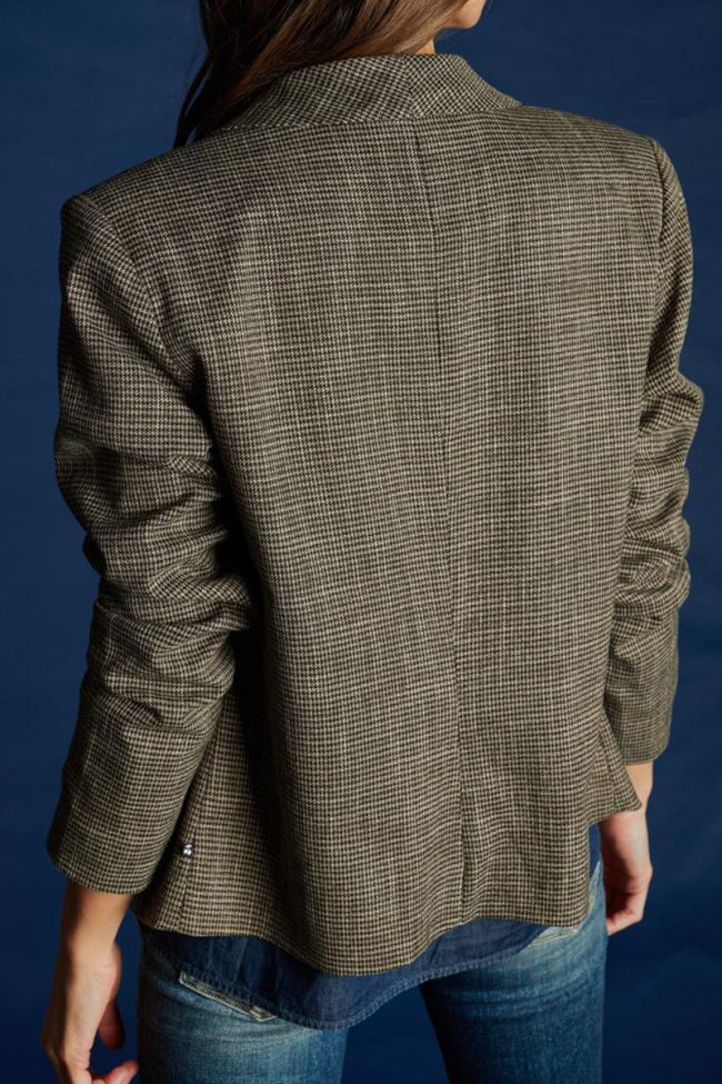 Veste blazer Graziel à motif pied de poule