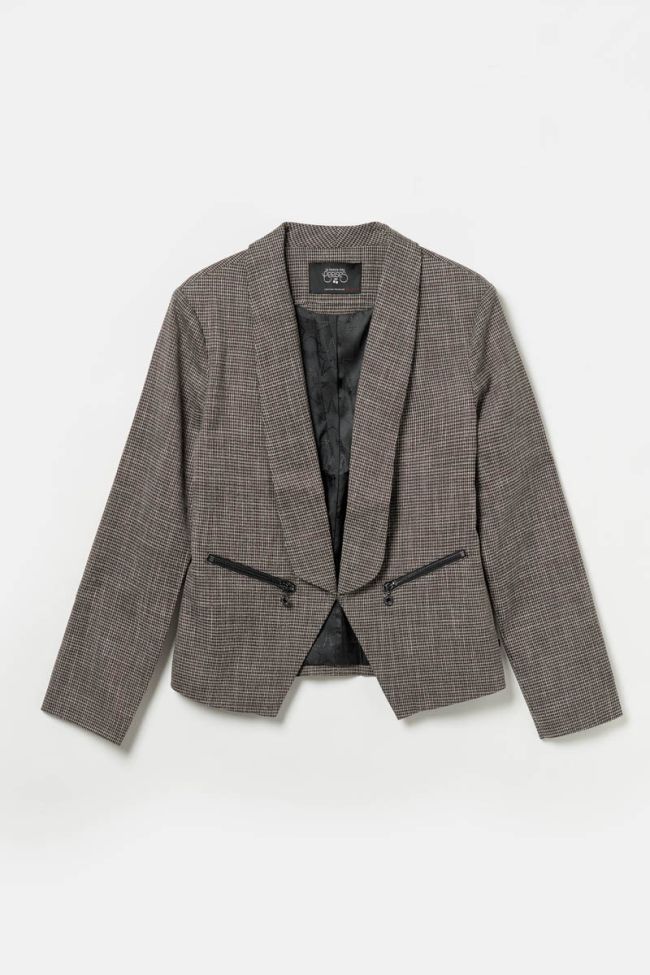 Veste blazer Graziel à motif pied de poule