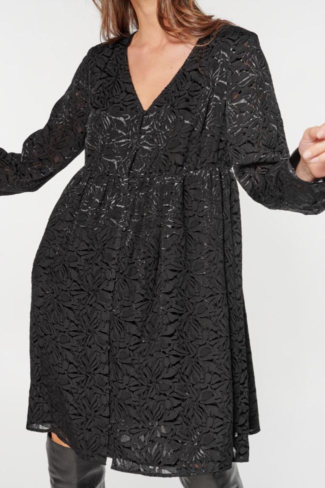 Robe Iron en jacquard noire