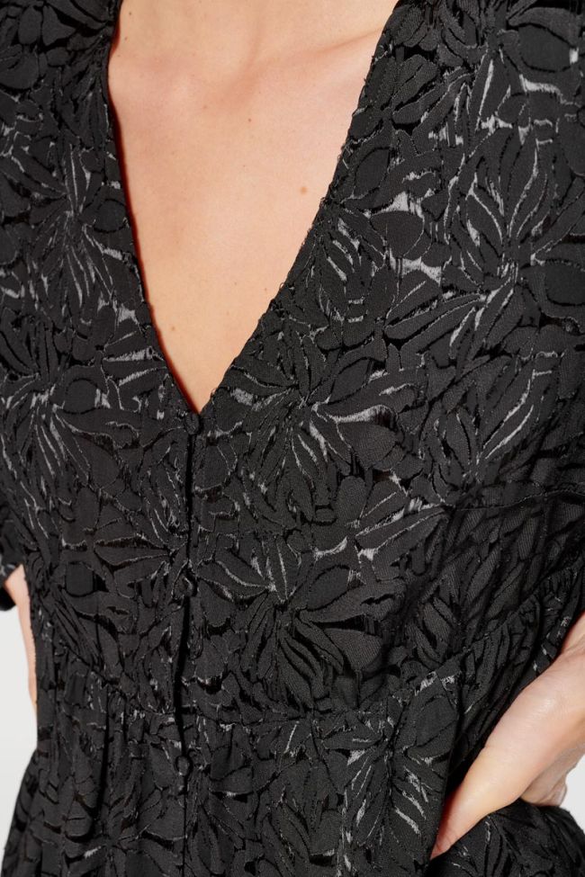 Robe Iron en jacquard noire