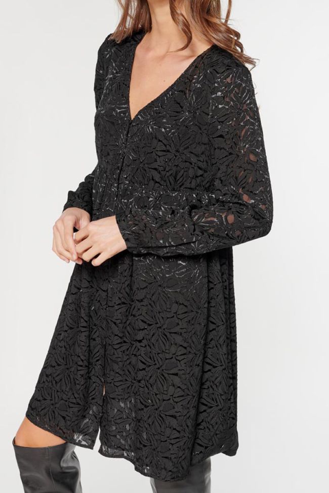 Robe Iron en jacquard noire