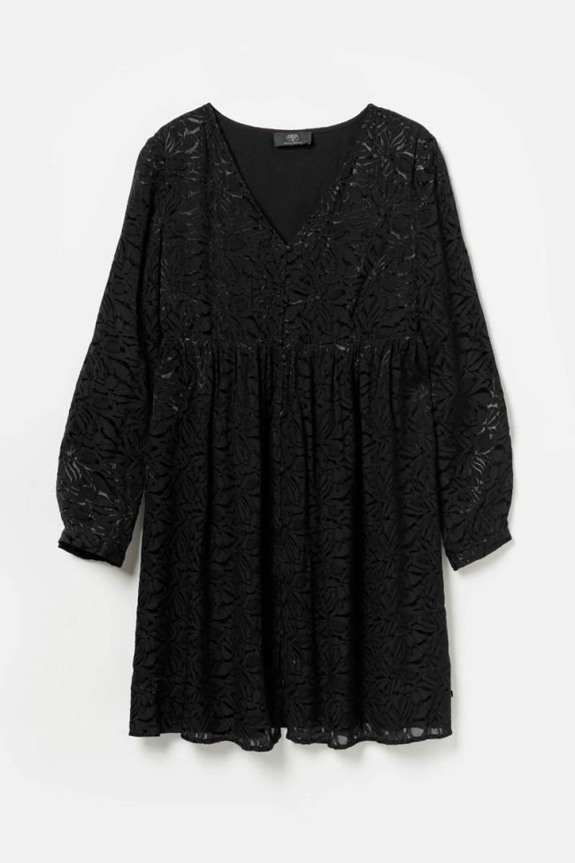 Robe Iron en jacquard noire