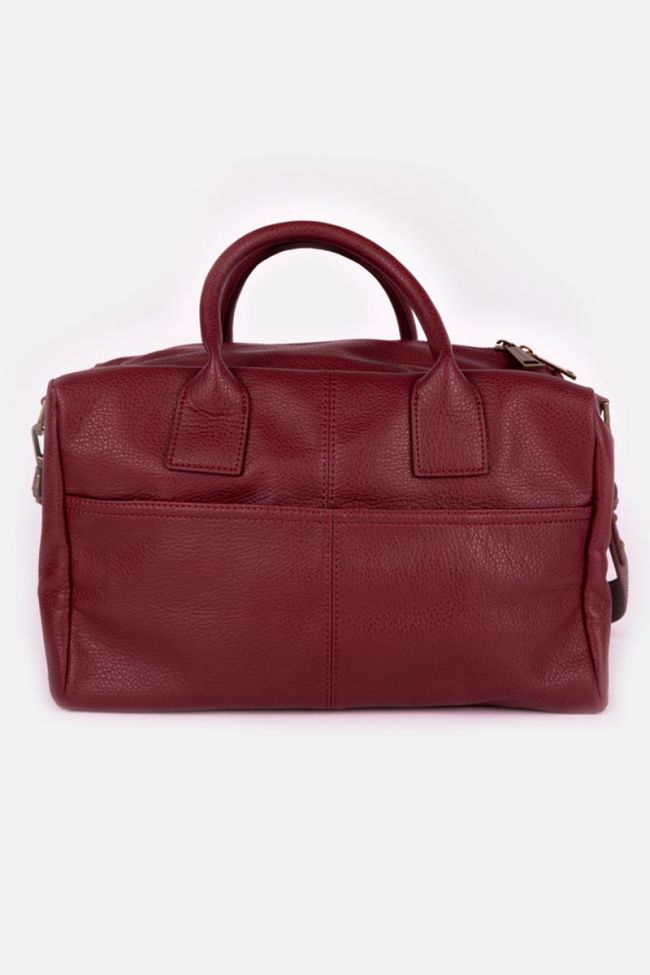 Sac bowling Isaia rouge clouté