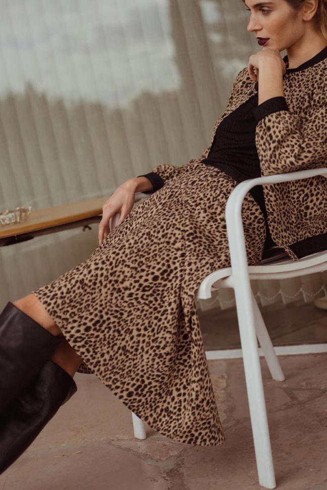 Veste teddy Ivanoe léopard