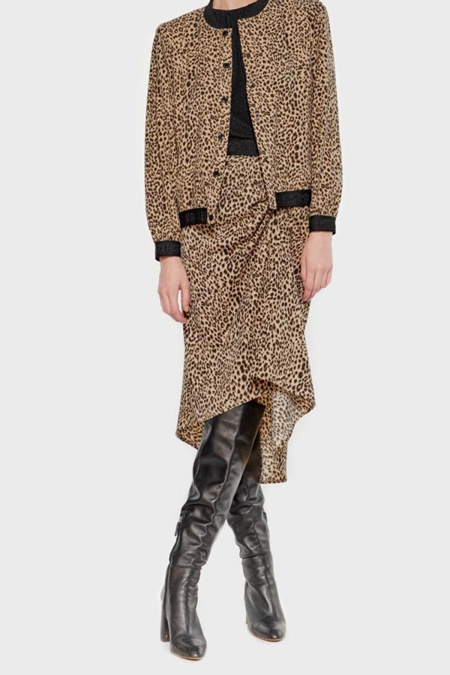 Veste teddy Ivanoe léopard