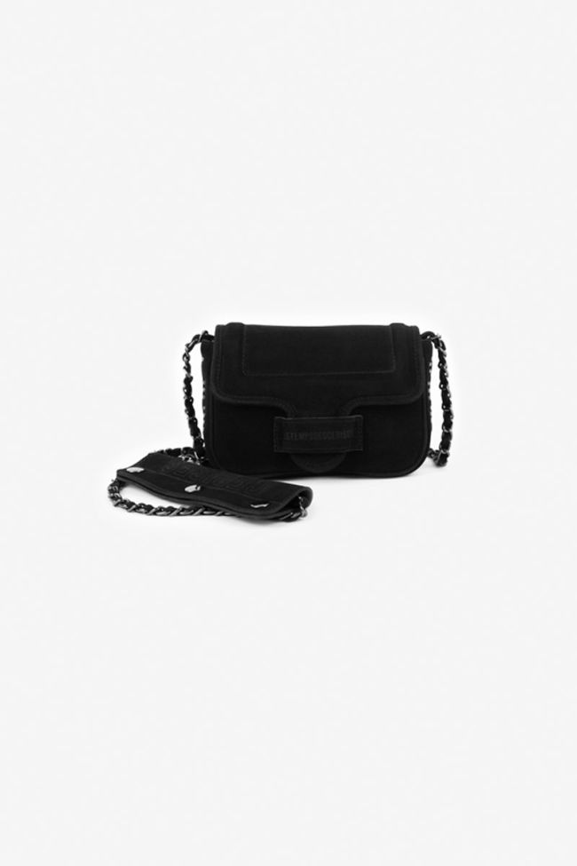 Sac Klelia en cuir suède noir