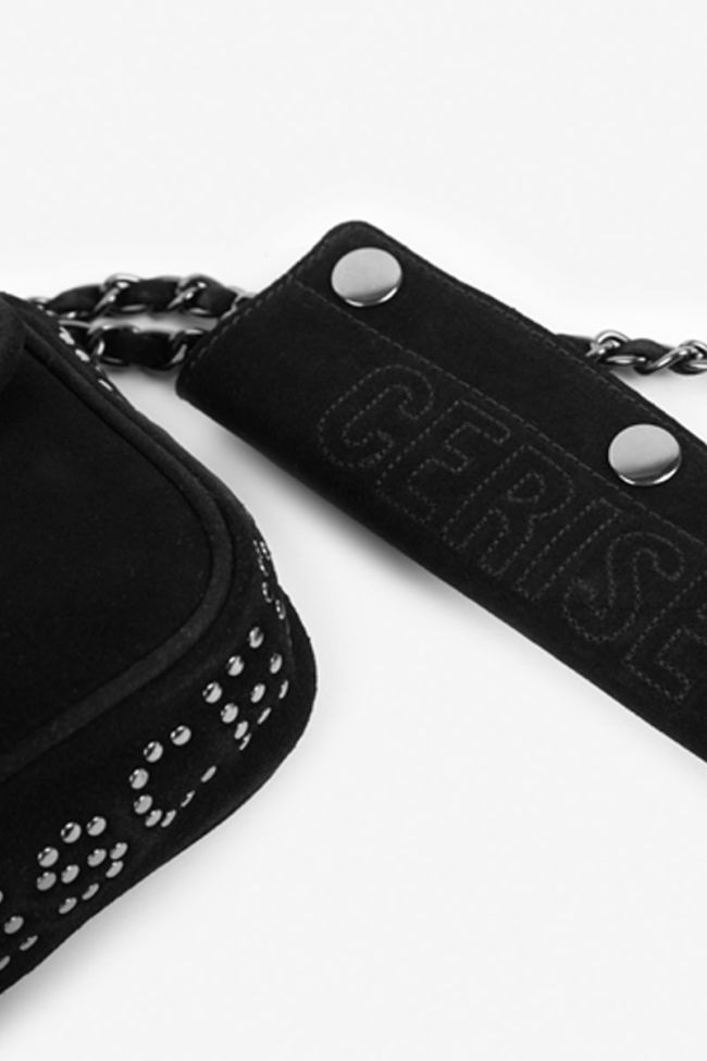 Sac Klelia en cuir suède noir