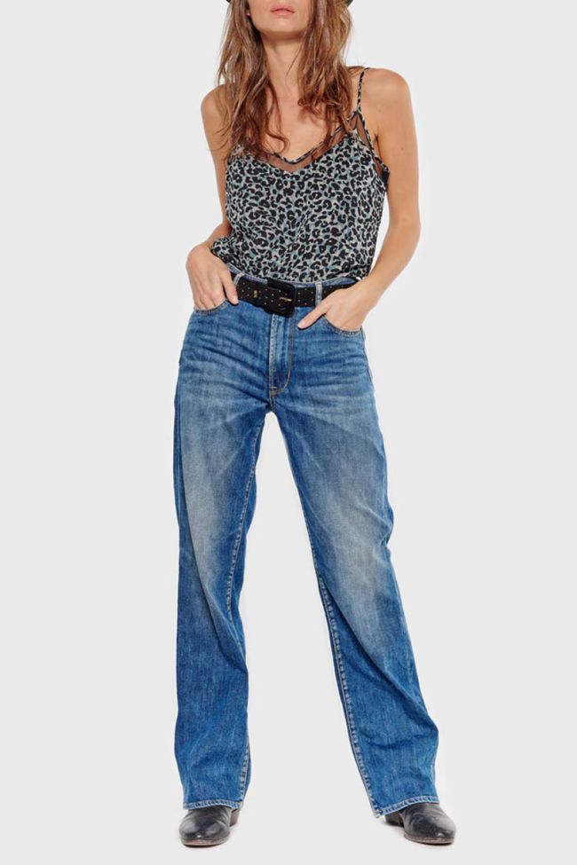 Caraco Kool léopard bleu