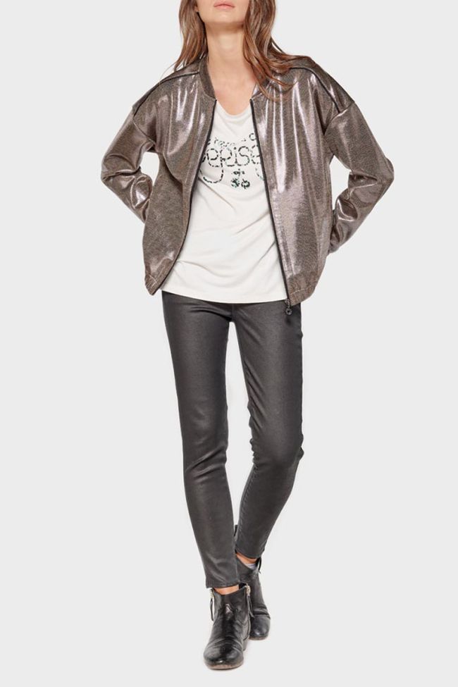 T-shirt Lauren crème imprimé