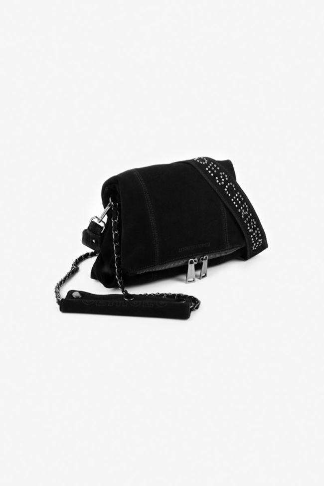 Sac Leter en cuir suède noir