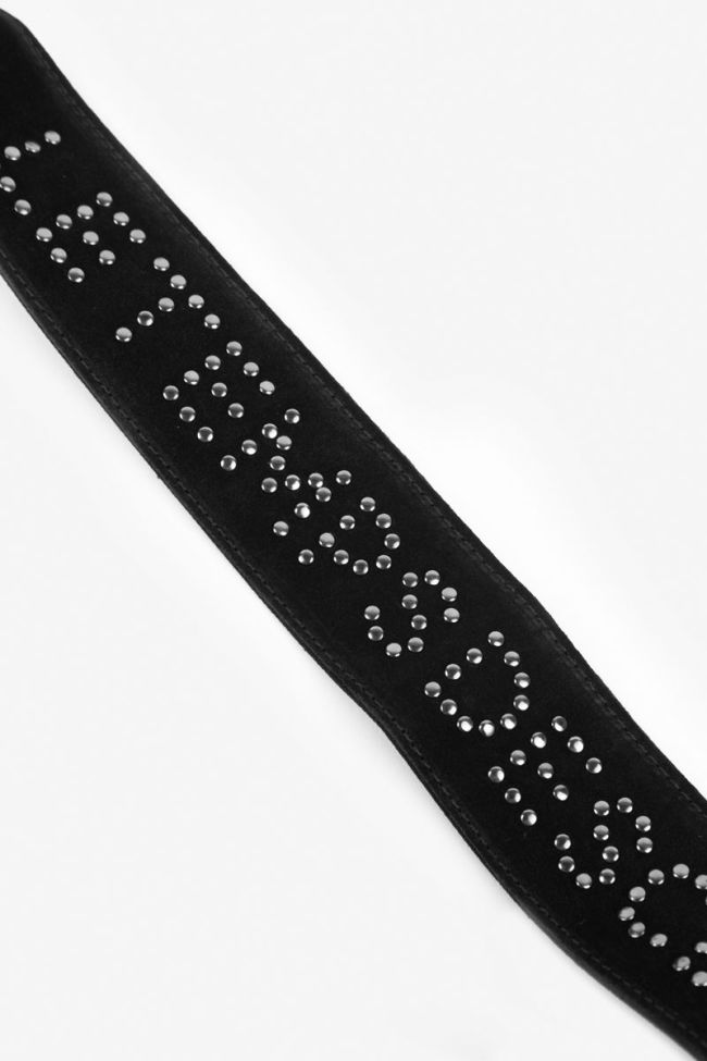 Sac Leter en cuir suède noir