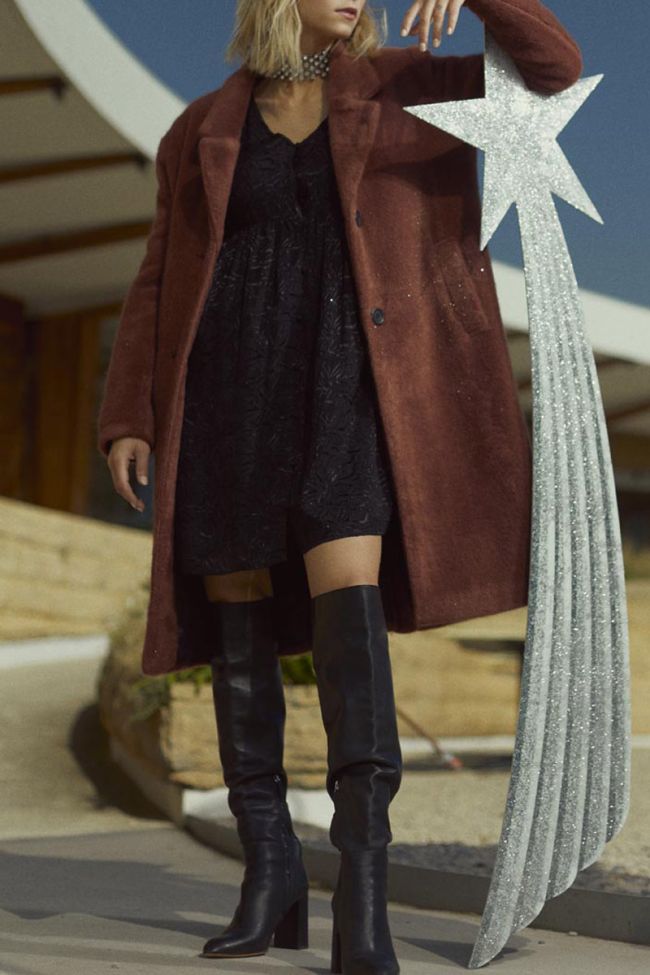 Manteau Lize vieux rose