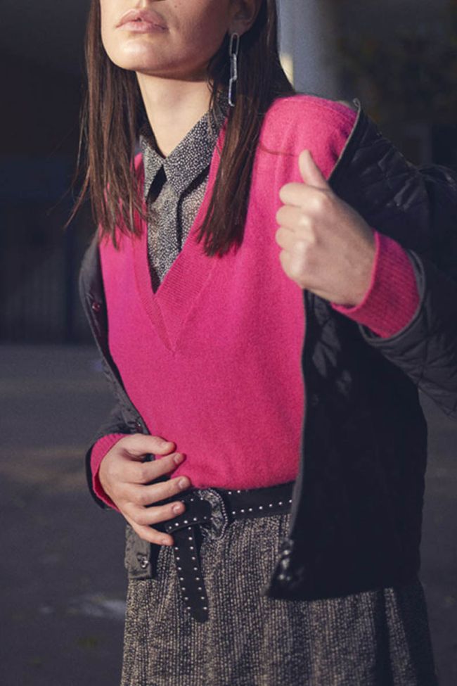 Pull Martie fushia en cachemire mélangé