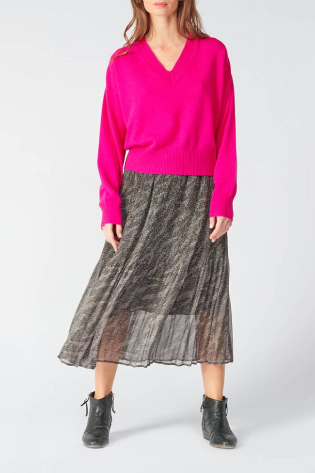 Pull Martie fushia en cachemire mélangé