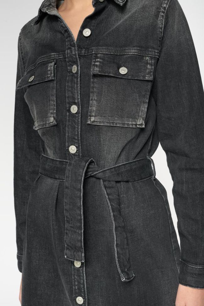 Robe Nessi en jeans noir