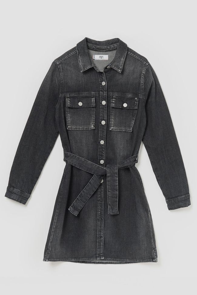 Robe Nessi en jeans noir