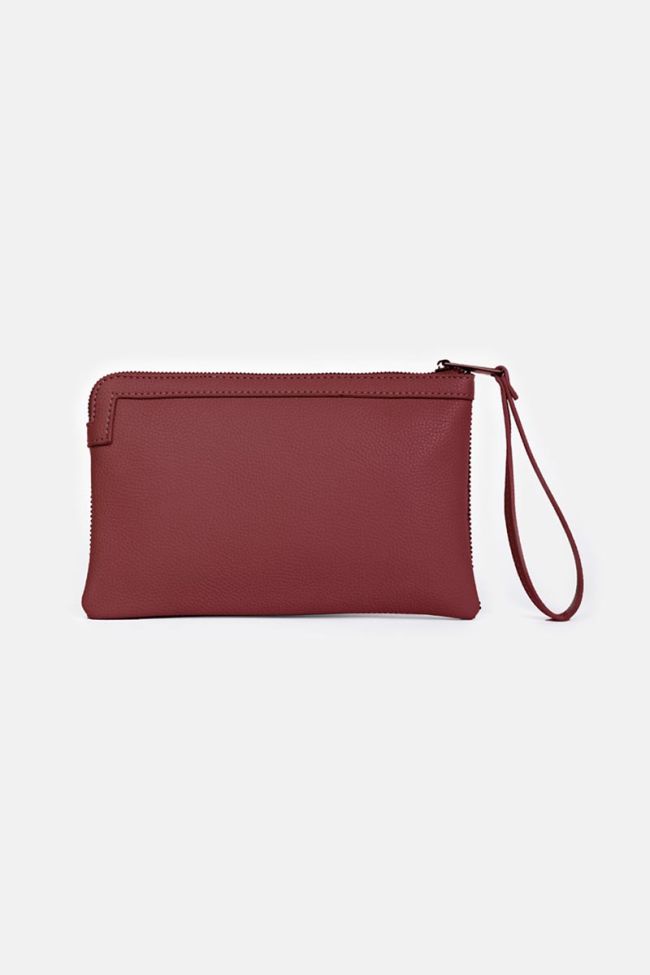 Pochette Oria rouge cloutée