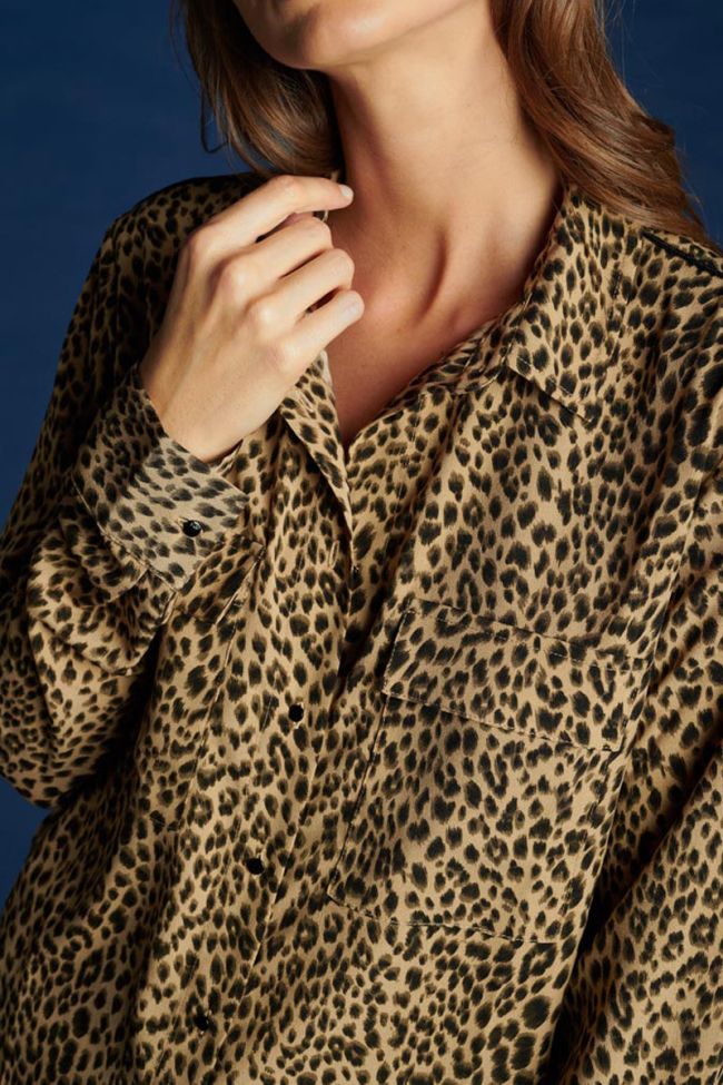 Blouse Panter à motif léopard