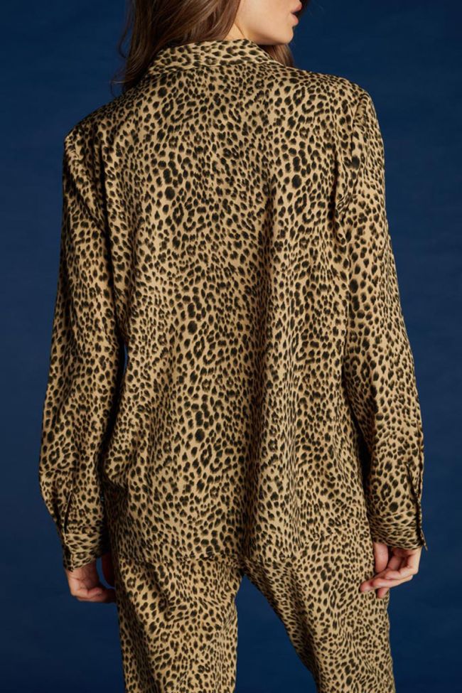 Blouse Panter à motif léopard