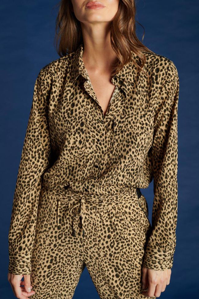 Blouse Panter à motif léopard