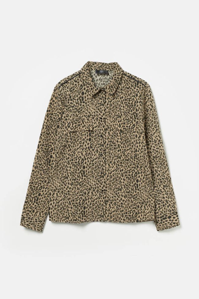Blouse Panter à motif léopard
