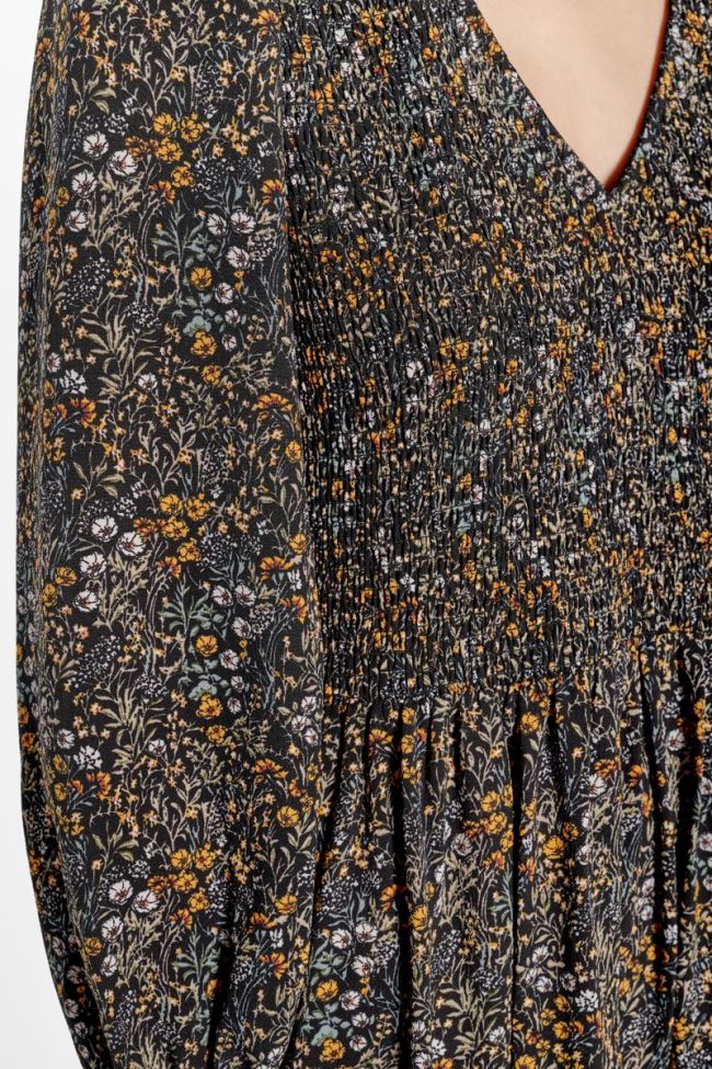 Robe longue Peak à motif fleuri