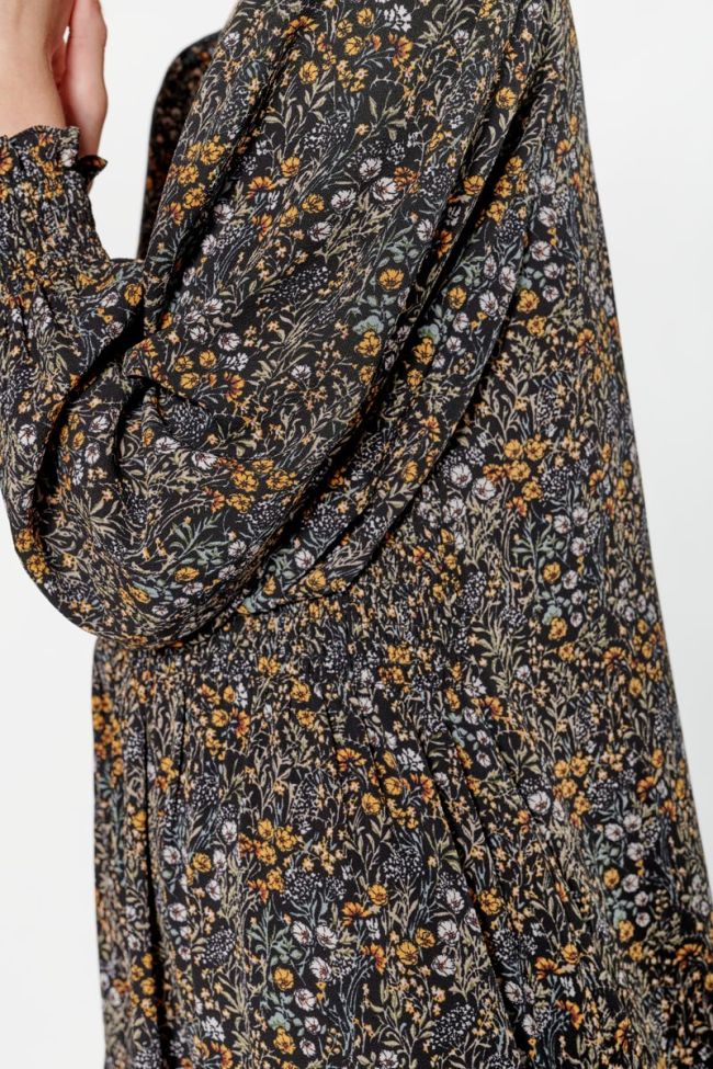 Robe longue Peak à motif fleuri