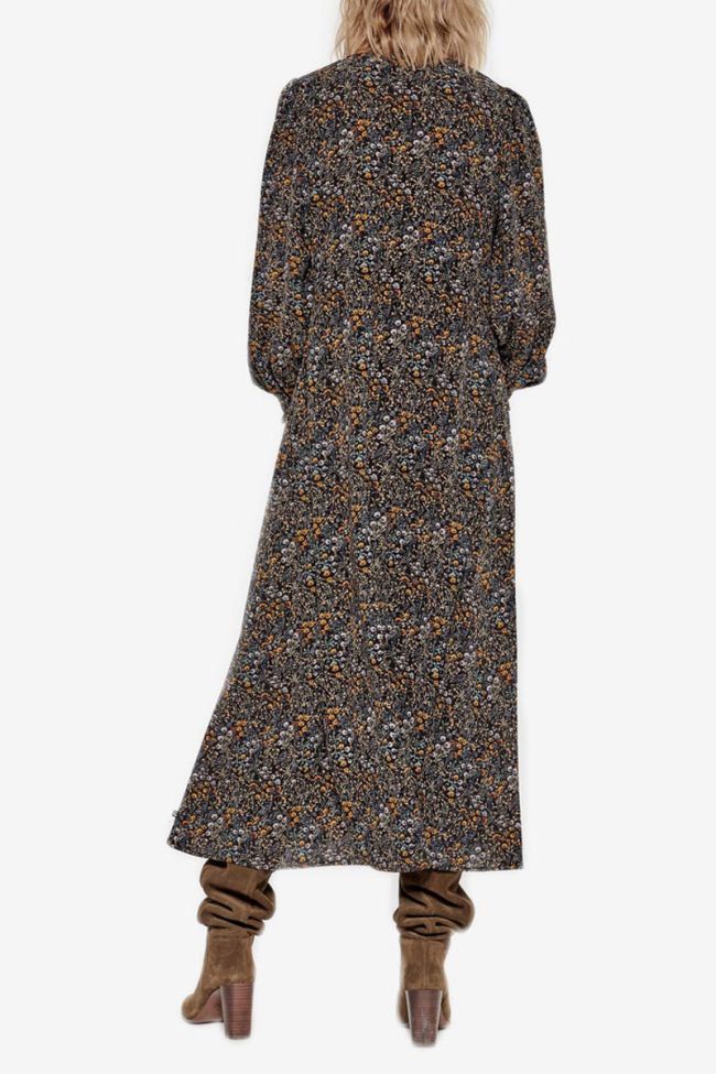 Robe longue Peak à motif fleuri