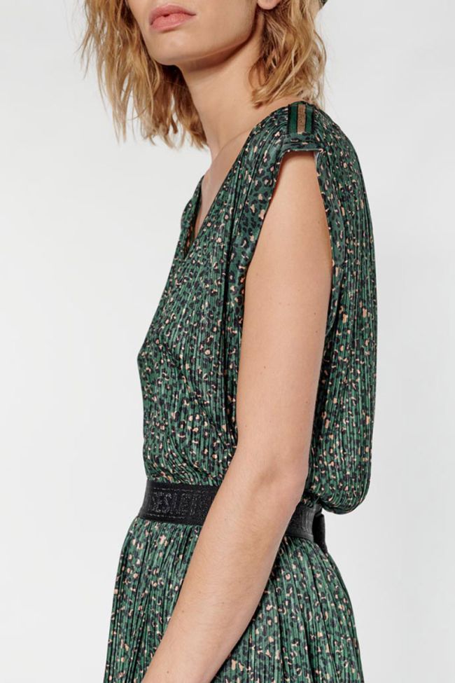 Top Roxie léopard vert