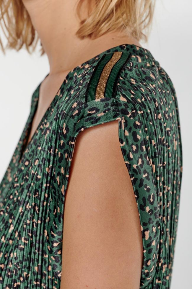 Top Roxie léopard vert