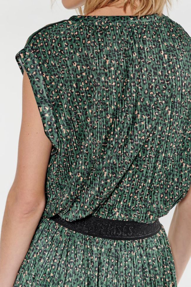 Top Roxie léopard vert