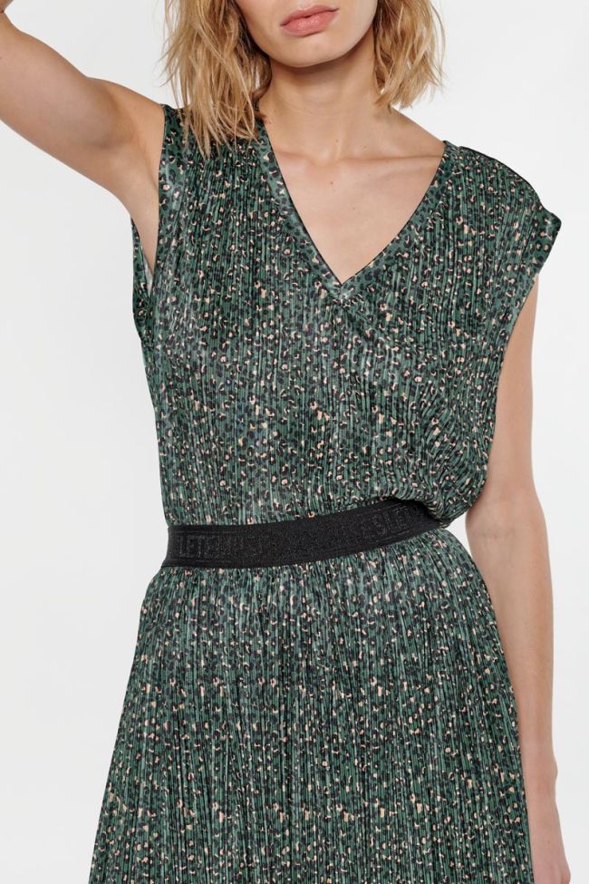 Top Roxie léopard vert