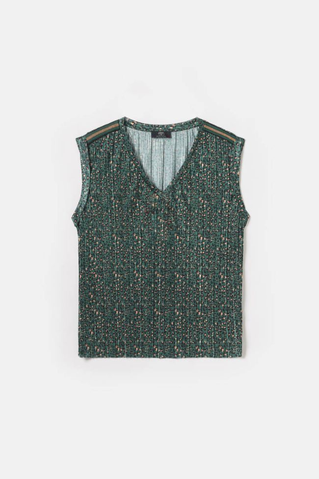 Top Roxie léopard vert