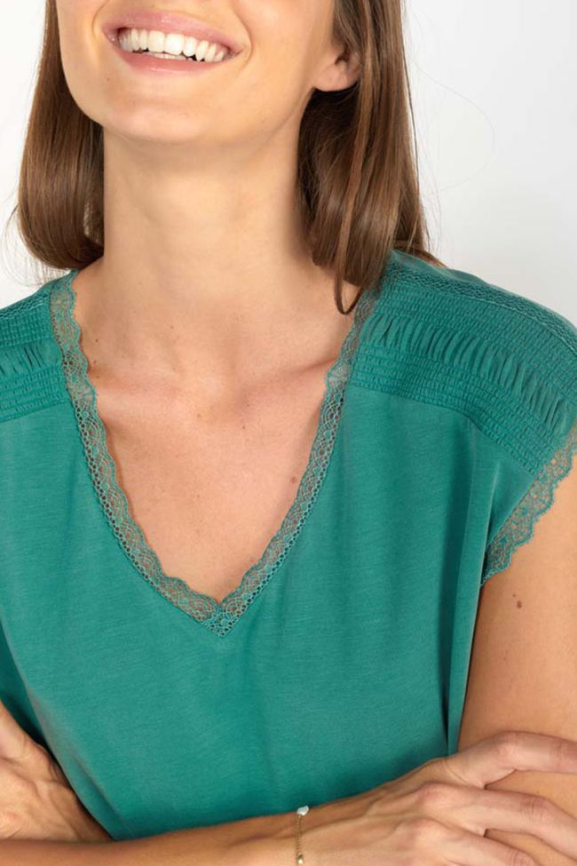 T-shirt Sofia vert émeraude