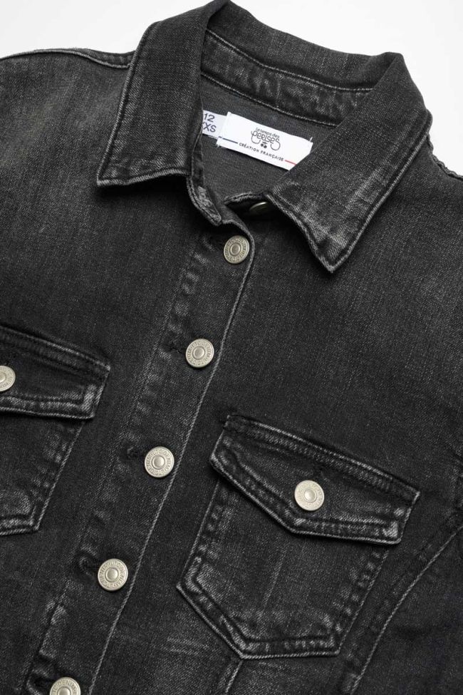 Veste Anyos en jeans noir