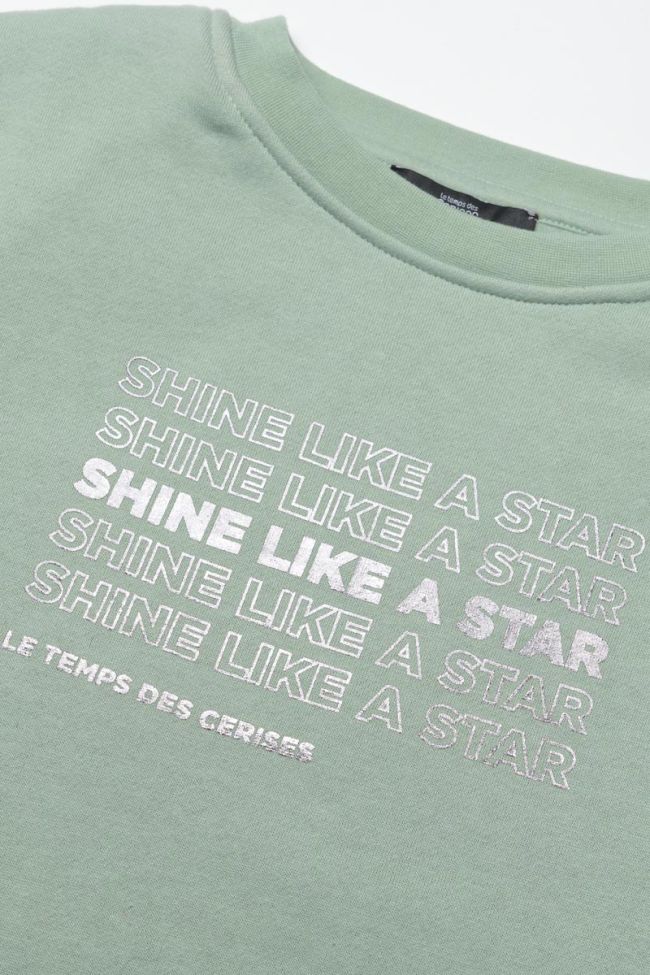 Sweat Bunkergi vert d'eau imprimé