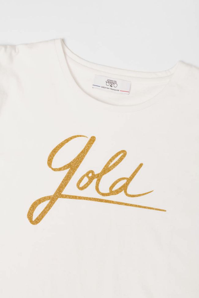 T-shirt Fionagi crème imprimé