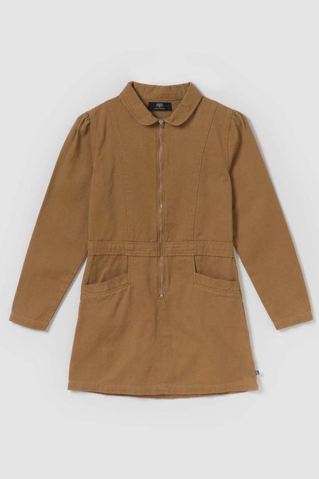 Robe Georgygi en jeans camel