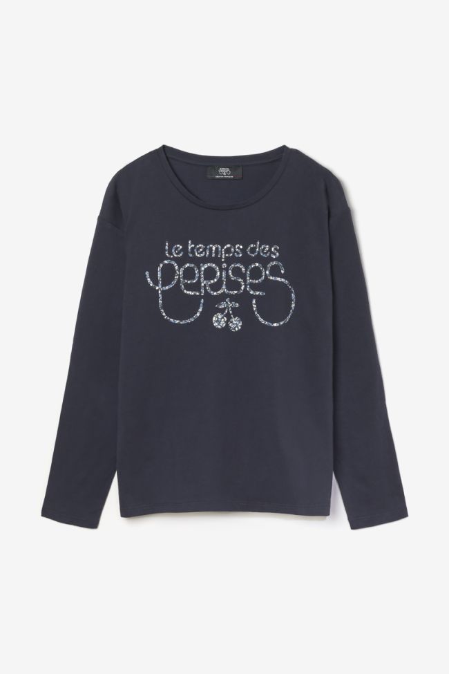 T-shirt Jamilagi bleu marine imprimé