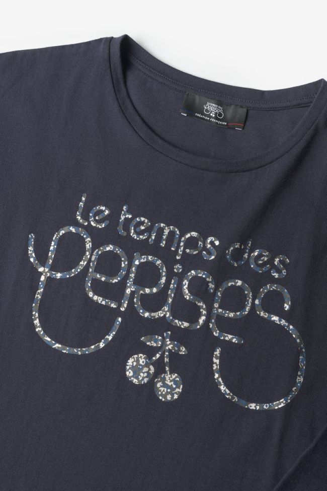 T-shirt Jamilagi bleu marine imprimé