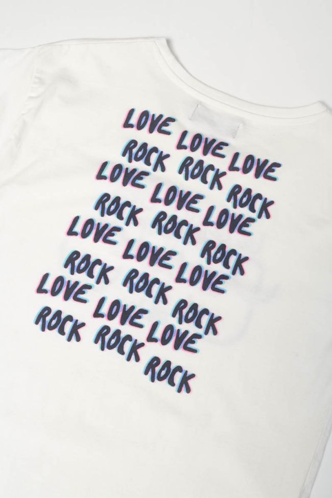 T-shirt Kenygi crème imprimé