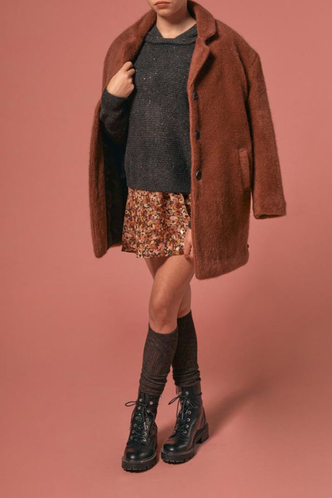 Manteau Lizegi vieux rose