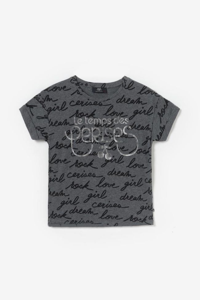 T-shirt Nikagi gris imprimé