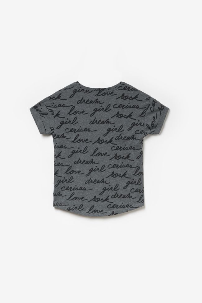 T-shirt Nikagi gris imprimé